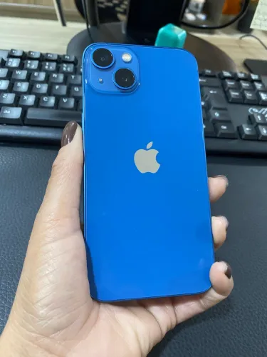 iPhone 13 128GB Azul + Fonte, Cabo, Capinha e Película Completo e Pronto para Uso