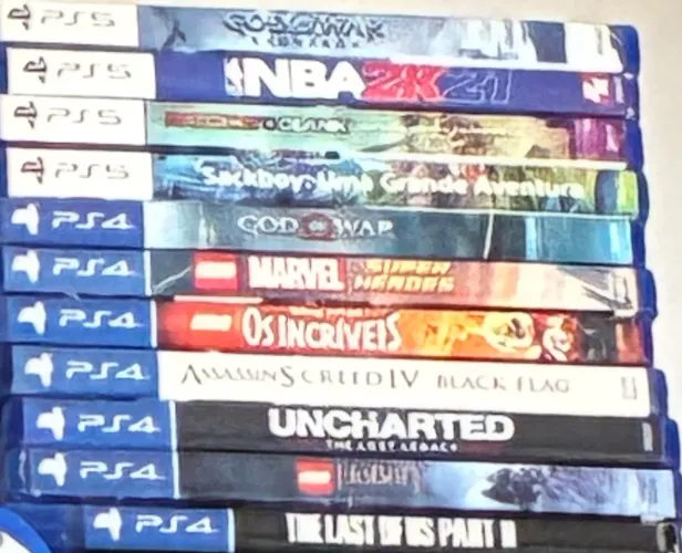 Jogos PS4 e PS5 - Preços no anúncio