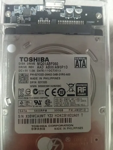 HD 500GB + Caze externo! Para notebook, PC , Games etc...