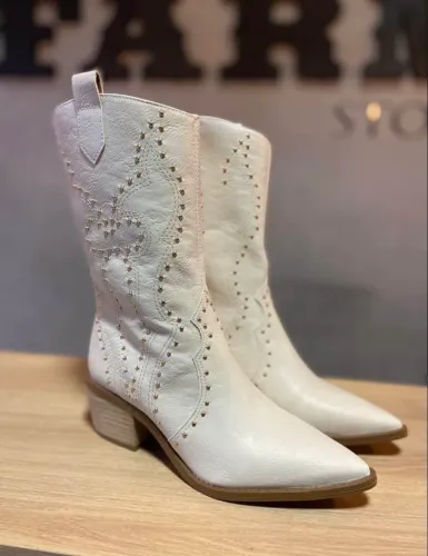 Bota country Branca
