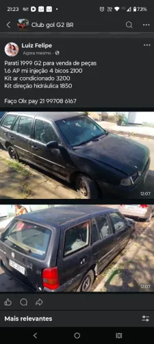Parati G2 venda de peças 
