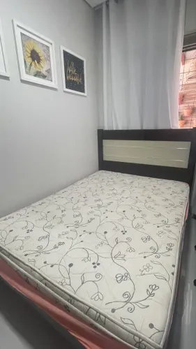 Cama Gelius 100% MDF e Colchão Ortobom 