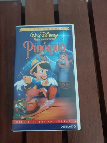 Fita VHS - Pinóquio - Dublado - Usado