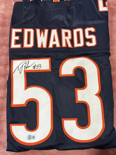 Camisa Chicago Bears Autografada TJ Edwards