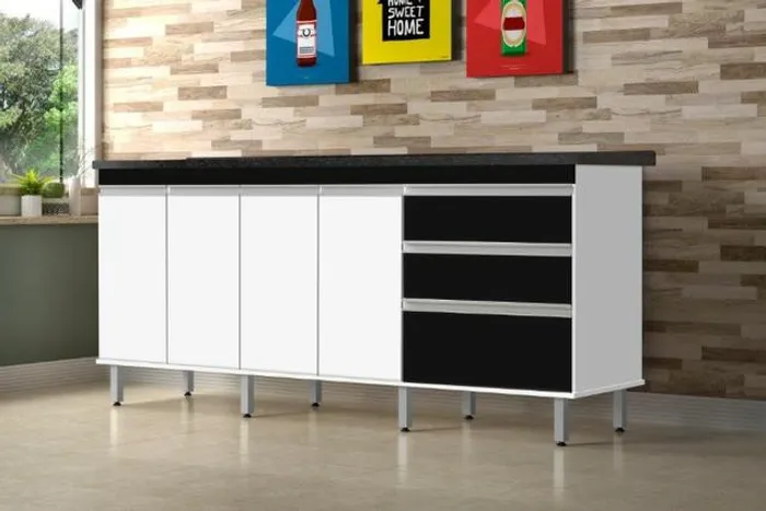 Mega oferta Gabinetes pia Canadá 2,00mts MDF frete grátis = Por apenas: