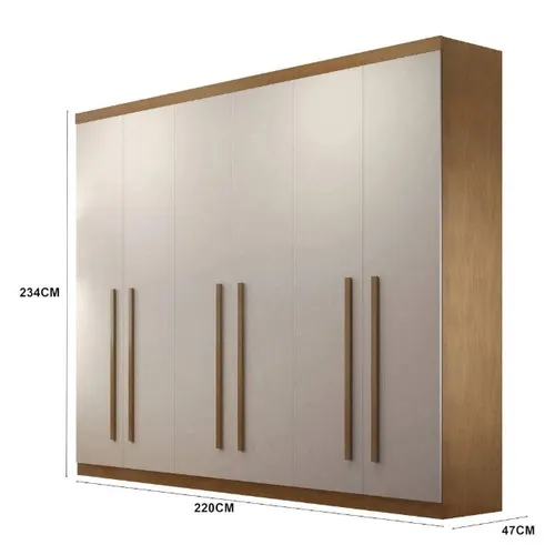 Roupeiro 6 portas Rufato Bahia 100% MDF *novz,o na caixa