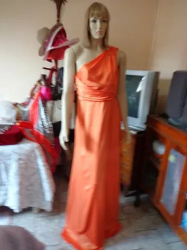 Vestido Festa Coral Laranja da TVZ Novo