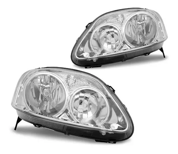 Farol fox duplo cromado 2004 2005 2006 2007 2008 2009