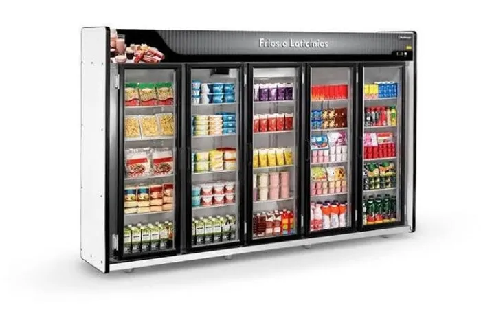 Expositor refrigerado 5 portas refrimate