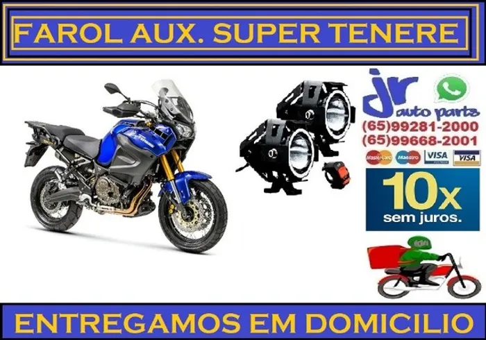 Par Farol Auxiliar Milha Yamaha Super Tenere 1200cc  Angel Eyes U7