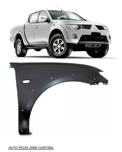 Paralama L200 triton 2008 2009 2010 2011 novo