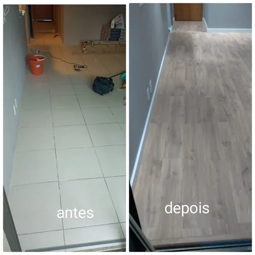 Instalação de piso laminado