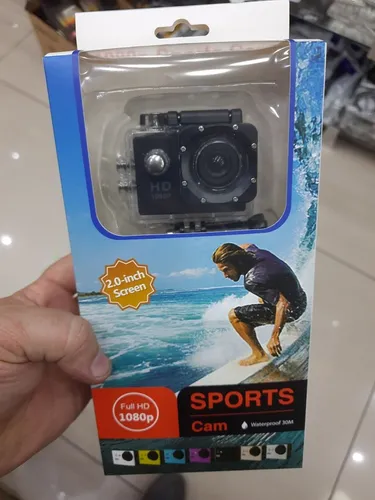 Câmera Para Moto Esportes Tipo GoPro 1080p Recarregável Aprova d'água Tipo Gopro Full Hd