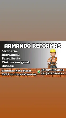 Reformas - Alvenaria, Hidraulica, Serralheria, Pintura e Outros