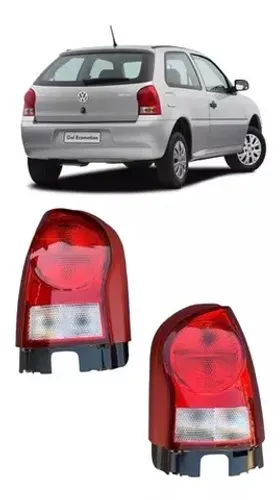 Lanterna Cristal Aba Vermelha Gol G4 2006 2007 2010 2011