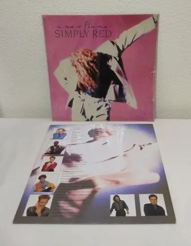 LP Simply Red - A New Flame (P-1989) - Nacional. Ótimo Vinil.