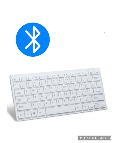 Teclado bluetooth Keyboard, Branco (Novo)