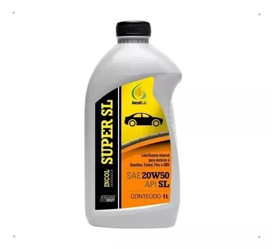 Oleo Motor Incol Sae 20w50 Super Api Sl 1 Litro
