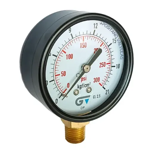 Peças para maquinas - Manometro 300psi 20Bar