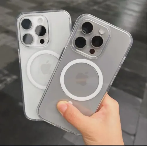 Capa Case MagSafe Transparente iPhone 12/13/14/15/16/17 todos os modelos