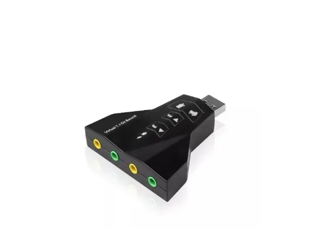 ADAPTADOR PLACA DE SOM USB 7.1 ADAPTADOR ÁUDIO NOTEBOOK PC HB-T65