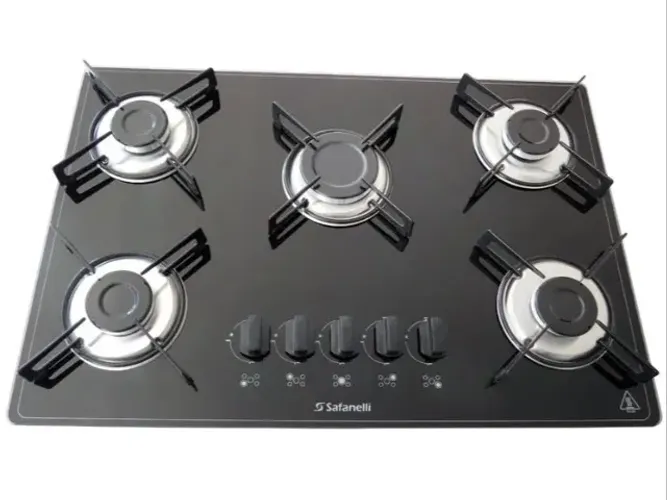 Fogão Cooktop 5 Bocas Safanelli com Acendimento Superautomático Fazemos Entrega