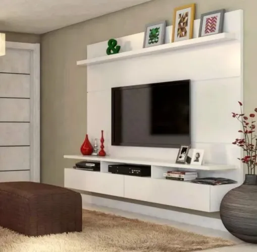 Racks para TV Branco e com 3 Gavetas. Otimo Estado. 