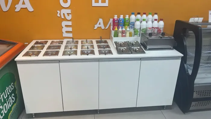 Expositor/ Buffet/ Balcão para sorveteria/ açaiteria/ gelateria, móveis pra cafeteira