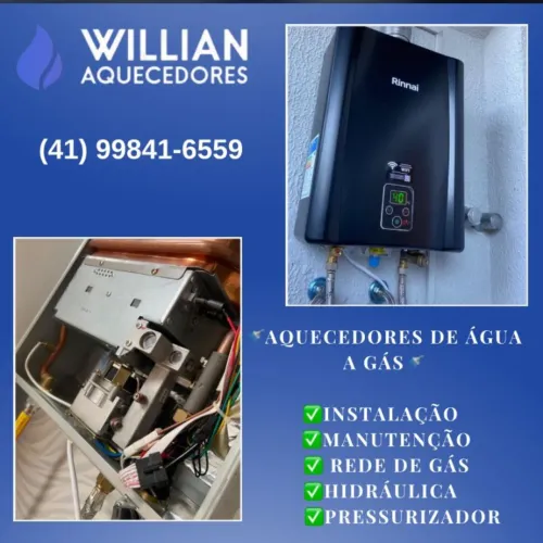 Instalação e manutenção de aquecedor a gás
