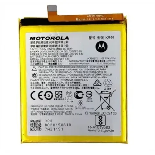  Bateria Motorola Moto One Vision Xt1970 Action Xt2013 Kr40
