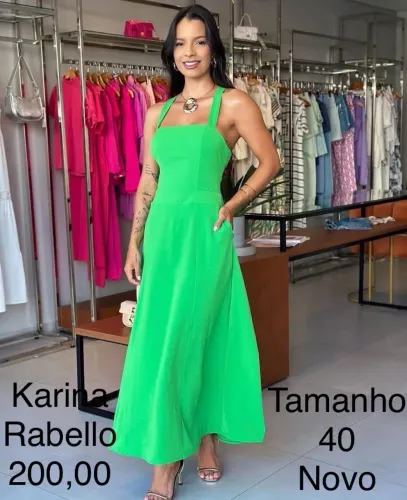 Vestido Karina Rabello tamanho 40 novo