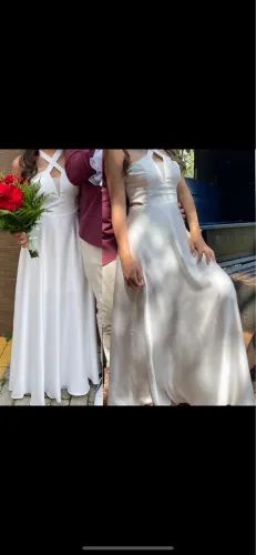 Vestido branco longo 