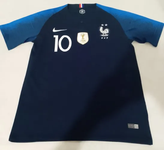 Camisa França Home Copa do Mundo 2018 Retrô Masculino Nike Azul