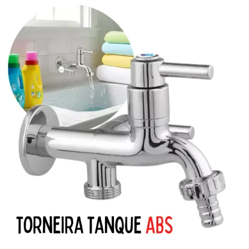 Torneira ABS Para Tanque e Máquina de Lavar Acionamento Rapido _ CS120