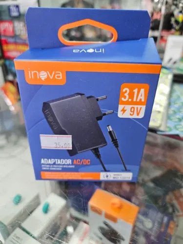 Carregador Inova 3.1A 9V - Novo fonte TV box