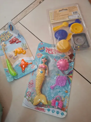kit com 6 brinquedos para meninas 