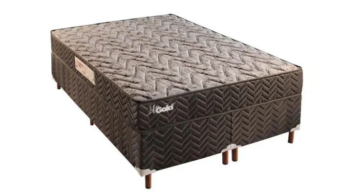 Colchão Life Gold Molas ensacadas 24 cm + base Queen 