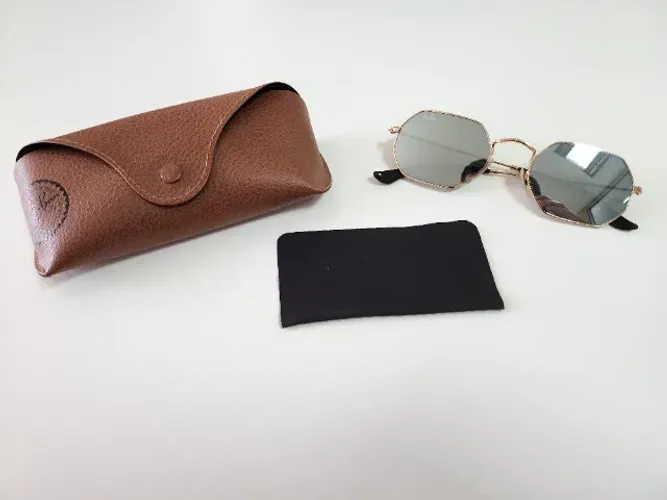 Óculos Ray-Ban Octogonal Classic Lente Azul Degradê Original