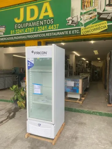 Freezer/ conservador vertical tripla ação - marca fricon - 2 anos de garantia 