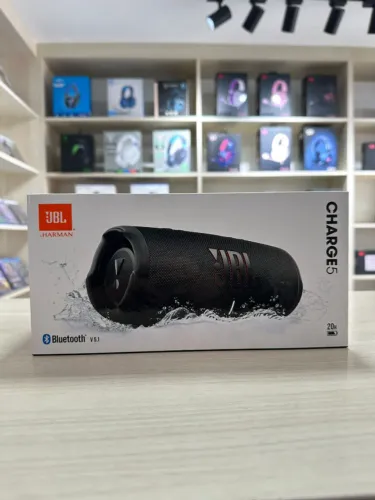 Caixa de Som JBL Charge 5 Preta - Até 12x sem juros, Loja Física