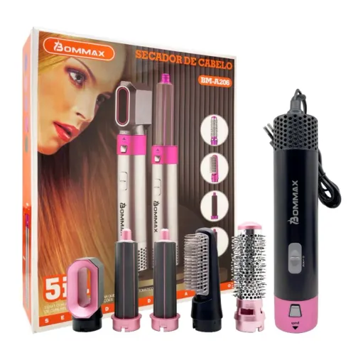 Escova Escova Secadora Elétrica 5 em 1 Modeladora 220V - A206