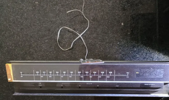 Gradiente Painel lâmpada torpedo de Rádio Vintage com régua numericas