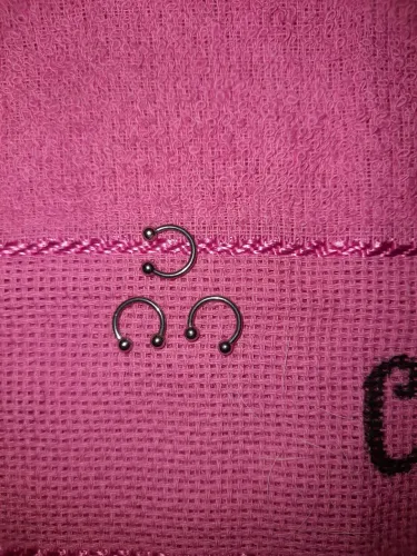 Argolas Piercing - 3 peças em Aço Novas