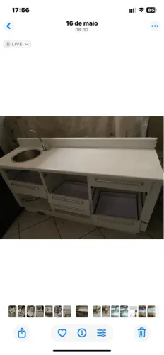 Balcão para escritório com pia