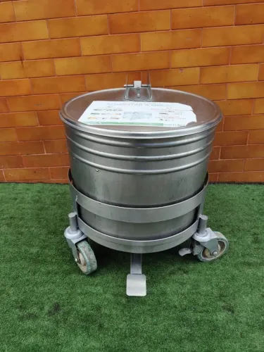 Lixeira industrial inox