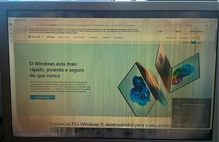 Monitor Apple A1081 (Tela manchada) Leia a descrição!