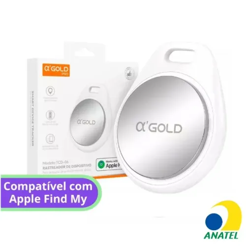 Smart Tag Rastreador Inteligente GPS A?Gold Pro TCD-06 com Apple Find My -