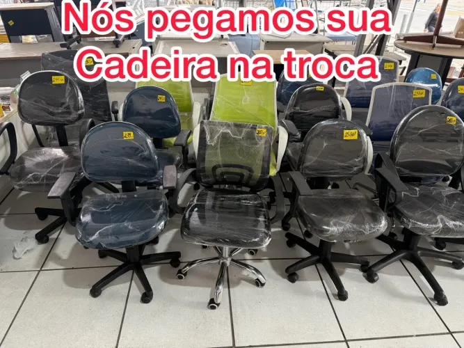 Cadeira escritório novas e usadas vários modelos