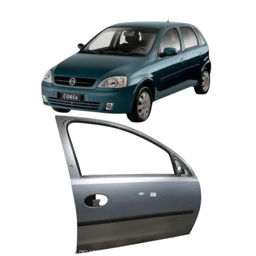 Porta Dianteira Direita Gm Corsa Montana 2005 2006 2007 2008 Dianteira Direito Prata