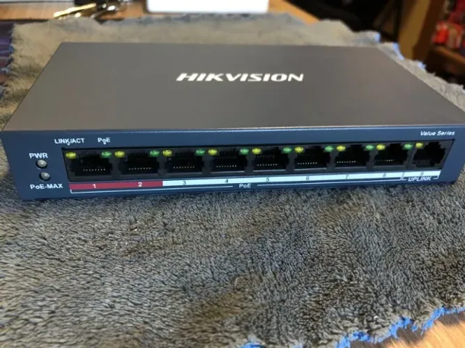 Switch 8 portas uplink POE Fast Ethernet
